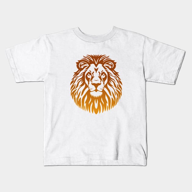 Lion Kids T-Shirt by designgoodstore_2